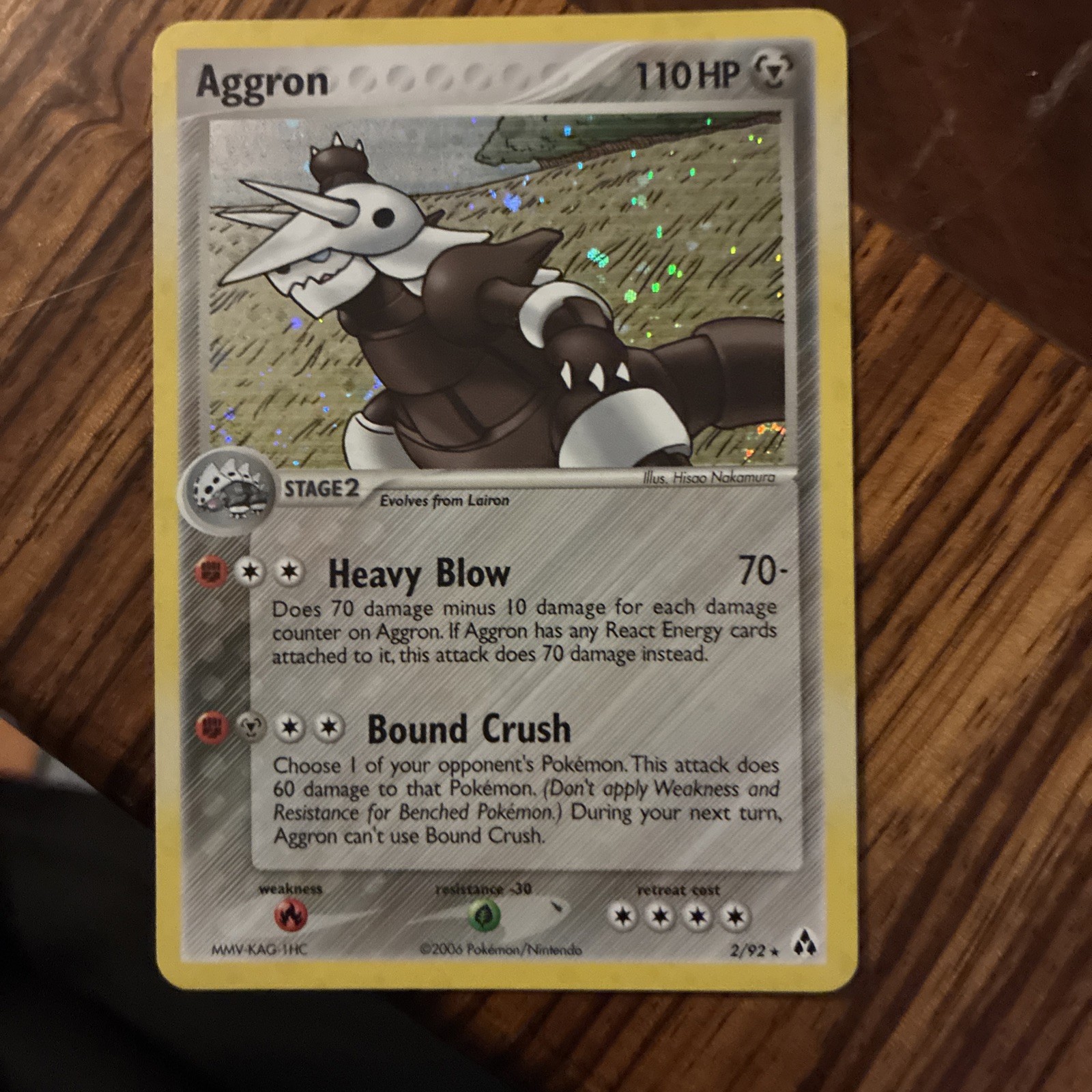 Pokémon TCG - Aggron - EX Legend Maker - 2/92 - Holo Rare - NM