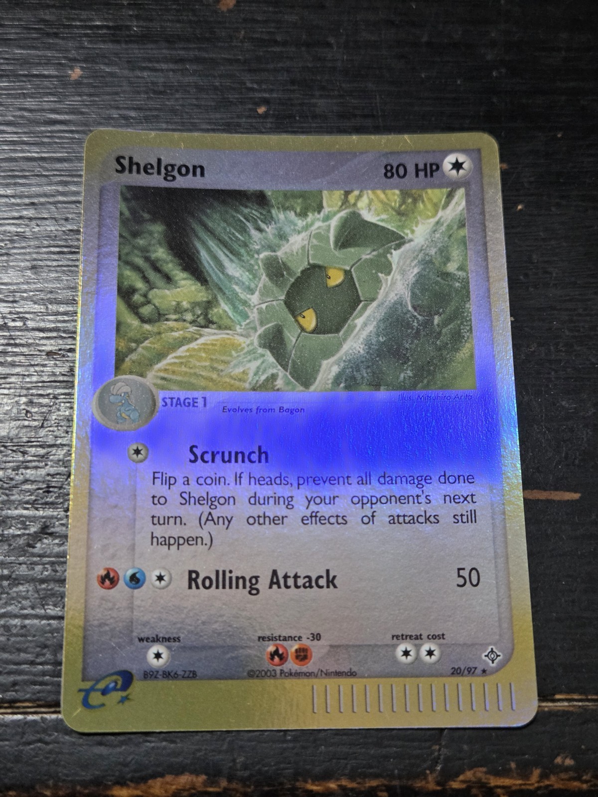 Shelgon 20/97 EX Dragon Reverse Holo Rare Pokemon NM-MINT