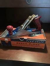 PowrKraft By Montgomery Ward 9” Bench Plane Excellent Cond. W/ OB Still Sharp!