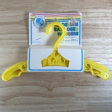 Vintage Baby World Hangers 4 Yellow Bambi Forest Friends Deer Plastic