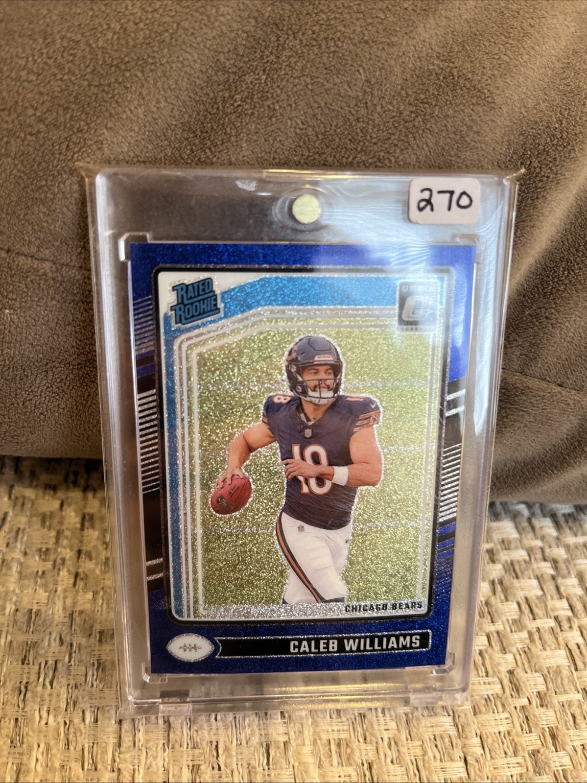 2024 Panini Donruss Optic - Rated Rookie Caleb Williams #201 Blue Glitter (RC)