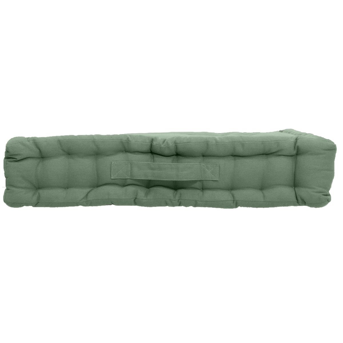 Coussin de sol carré Panama Vert Argile 50x50 cm - 2