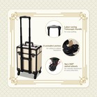 Byootique 2-Piece Makeup Train Case Cosmetic Organizer Kit Art Deco Pastel — photo 3