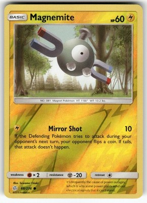 Magnemite SM - Cosmic Eclipse Common,Reverse Holo Pokemon Lightly played