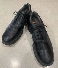 FOOTJOY “Contour Series 54094” Mens Black Saddle Golf Shoes~~Sz 11.5 M
