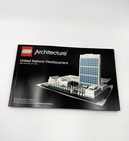 LEGO Architecture: United Nations Headquarters (21018) Complete W/Manual No Box