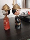 Vintage Bobbing Nodder Siamese Boy Girl Salt Pepper Shakers Set Commodore Japan — photo 6