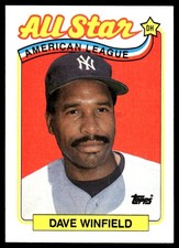 Dave Winfield 1989 Topps #407 Yankees MLB READ FREE SHIPPING AutographDen