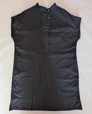 Everlane Size Large The Easy Workwear Dress-Black-Organic Cotton Blend