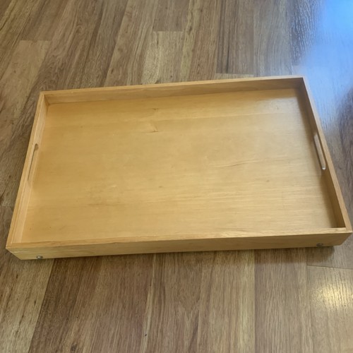 VTG Folding Breakfast Wood 24x15” Serving Bed Tray Adjustable Laptop Table - Picture 9 of 11