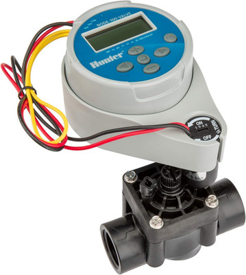 Hunter Sprinkler NODE100 NODE-100 Battery Controller with Solenoid, Small, Blue,