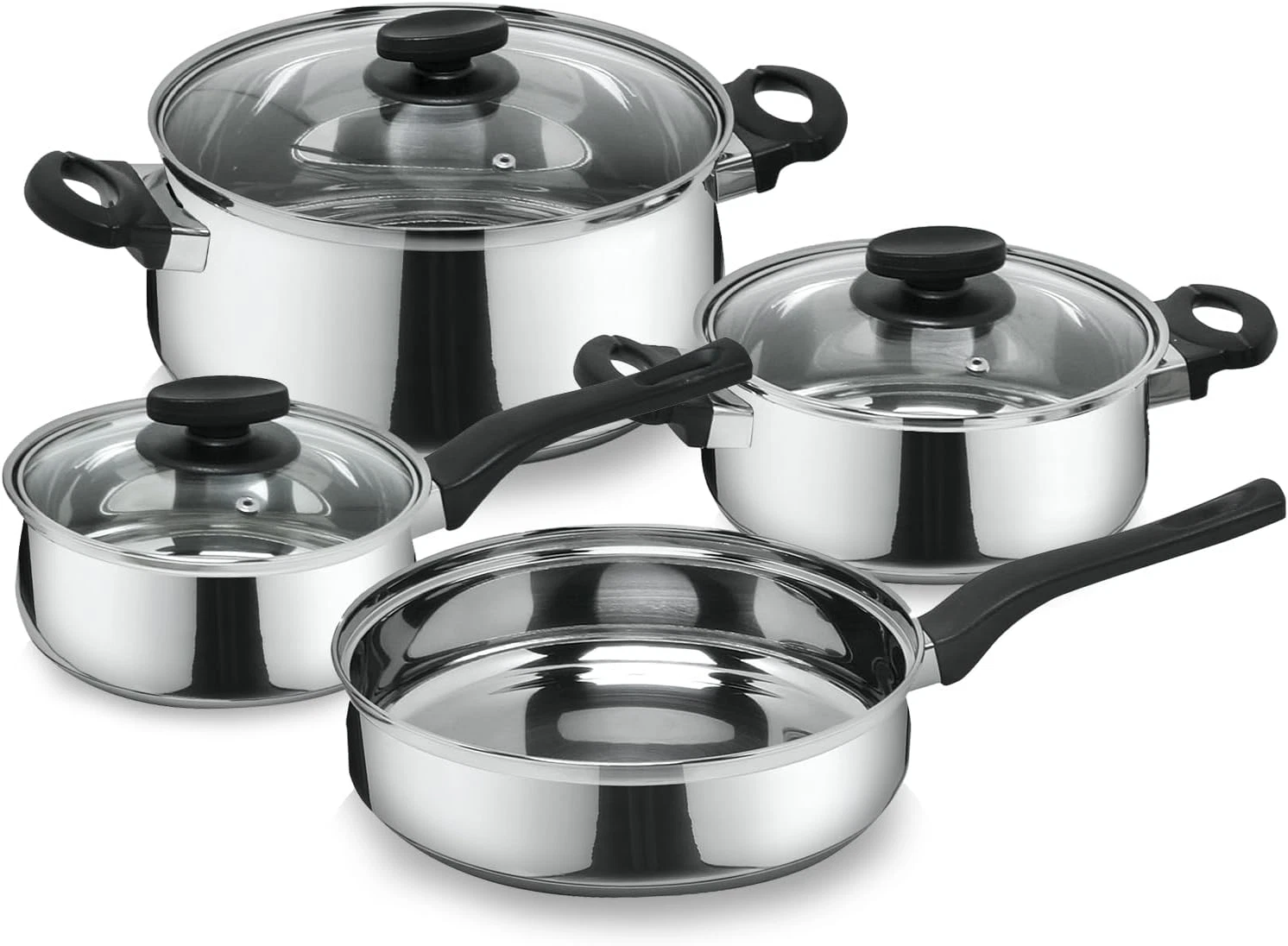 Deliss 7-Piece Stainless Steel Cookware Set - Induction & Dishwasher Safe