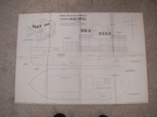 Model Boats plan of Ogdensburg a semi scale river ferry LOA 24" beam 8"