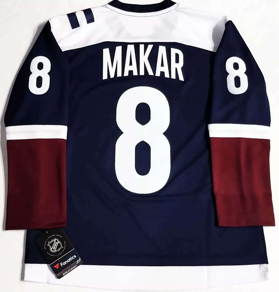 NWT-YOUTH-L/XL CALE MAKAR COLORADO AVALANCHE 3rd FANATICS NHL HOCKEY JERSEY