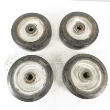 TREW IH10040H7-16, 4"x12" Polyurethane on Heavy Duty Iron Wheel Caster Lot of 4