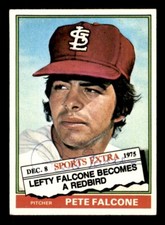 1976 Topps Traded Baseball #524T Pete Falcone Signed Auto (no COA)