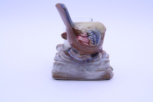 Ceramic Bird Votive Candle Holder Tea Light Nest 4" Multicolor - Picture 7 of 21