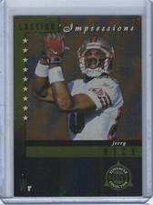 1998 Pinnacle Mint Collection Jerry Rice Lasting Impressions Insert Card #10 
