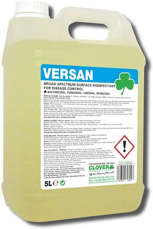 Versan 5 Litre High Level Concentrate Disinfectant Whelping Box Parvo