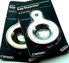 Set Of 2 Aronson Stainless Steel Egg Separator  
