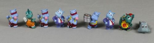 9 x figurines - œuf de su - hippopotame, Happy Hippo + Dino - tout = environ 61 grammes/S358 - Photo 1/12