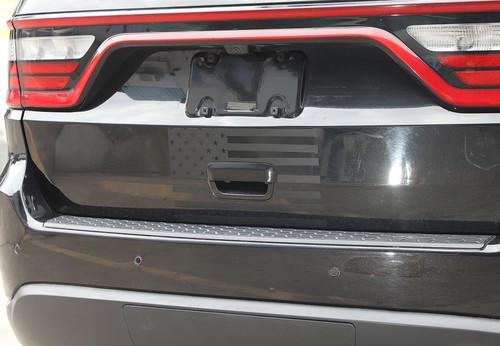 Black Tailgate Handle American Flag Sticker Trim Decal for Dodge Durango 2011+ - Foto 3 di 10