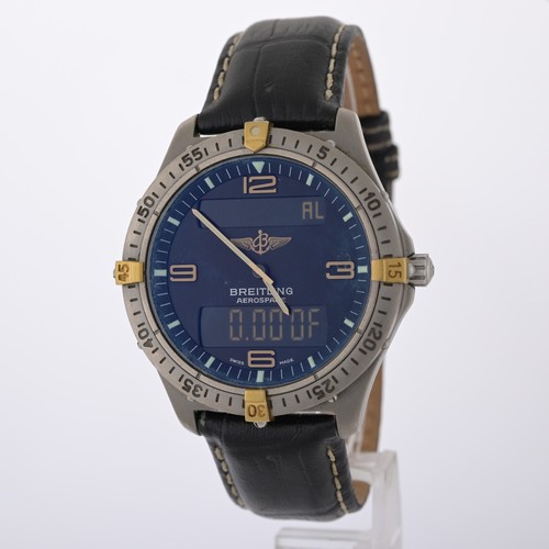 Breitling Aerospace F56062 Titanium 40mm 18k Gold Digital Men's Watch Full Set - Picture 4 of 9
