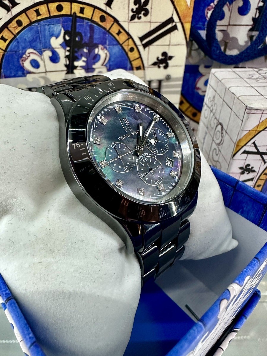 Capri Watch Mens Authentic Italian Ceramic Super Lightweight