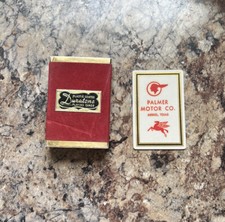 Vintage Duratone Plastic Coated Playing Cards in red and gold box.