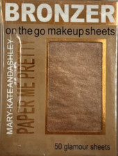 3 Mary-Kate and Ashley Cosmetics, Bronzer Sheets Packs of 50 Paper Me Pretty