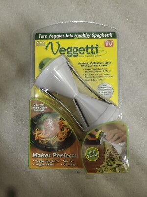 Veggetti Spiral Vegetable Cutter Stainless Steel Blade As Seen On TV New Sealed