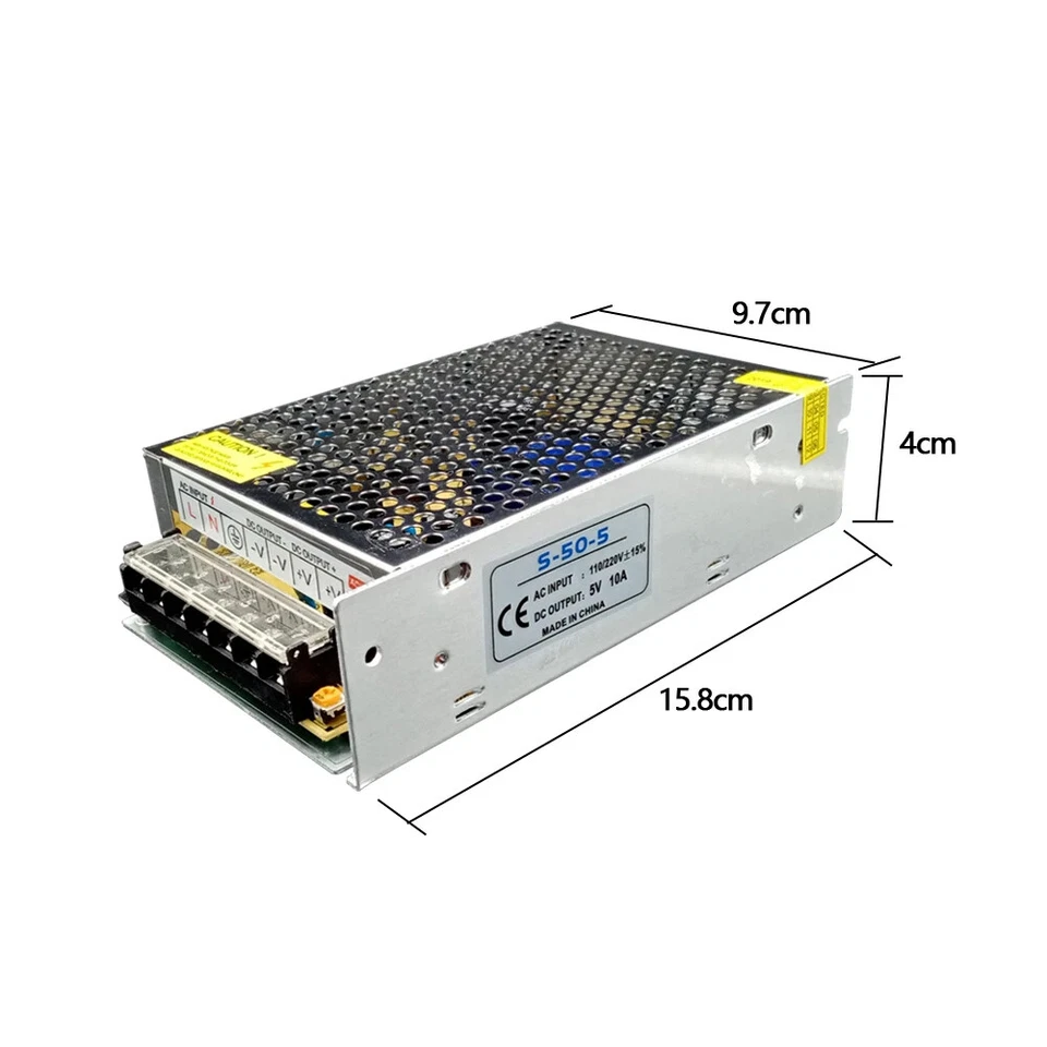 AC-DC 24V Regulated Switching Power Supply LED Transformer Strip Lights 25-2000W - Image 2 of 4
