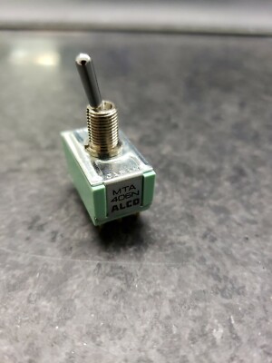 New Alco MTA406N 4PDT ON - ON, Panel Mount Toggle Switch 6A 125V, (NOS)