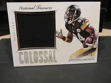 National Treasures Colossal Game Worn Jersey Steelers Antonio Brown 06/25  2015