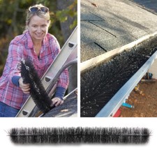 4m DIY Gutter Guard Leaf Filter Brush Rain Drain Downpipe Leaves Filter Cleaner