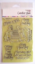 Creative Vision Make A Wish Clear Stamps - NEW