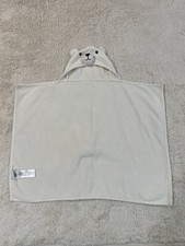 Pottery Barn Kids Baby Hooded Bath Towel Bear Theme 100 Cotton