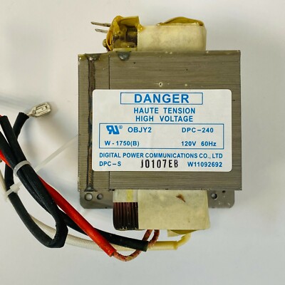 OEM Genuine Transformer W-1750(B) FROM select LG/GE/Kenmore/Whirlpool Microwaves