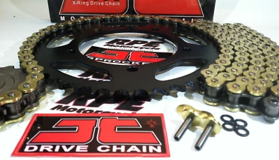 2003-2005 YAMAHA YZF-R6 R6 JT 520 Z3 GOLD QUICK ACCEL CHAIN AND SPROCKETS KIT R6 - Bild 1 von 4