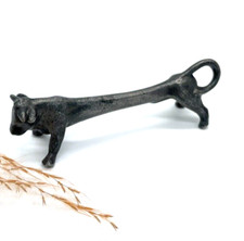 Antik Messerb&auml;nkchen Messer Halter Bulle Stier Zinn VERSILBERT ART DECO #313