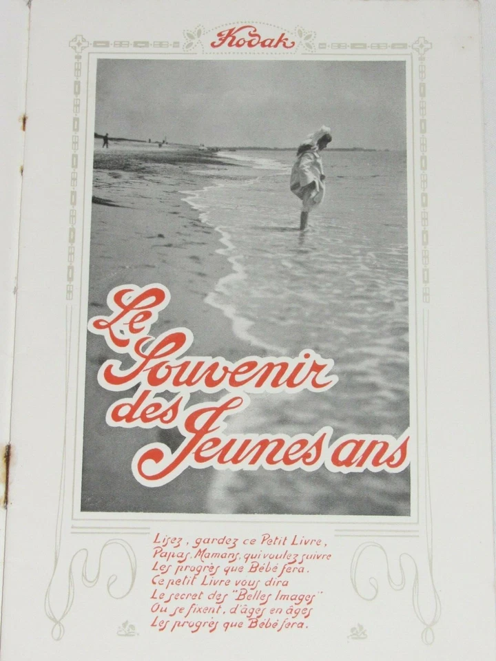 04F59 RARE ANCIEN CATALOGUE APPAREIL PHOTO KODAK " LE LIVRE DE BEBE " 1910/ 1920 - Photo 2/4