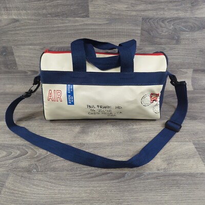 Seltene Paul Frank Luftpost Schultertasche Seesack Julius Affe Costa Mesa USA