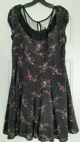 Black Floral Dress 