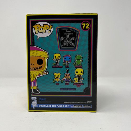 Funko Pop! Disney TNBC Santa Jack Skellington #72 Disney Blacklight Exclusive - Picture 4 of 9