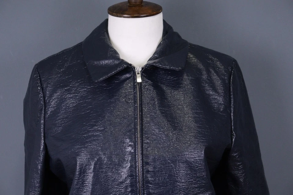 Chaqueta Claudie Pierlot Azul Diseñador Cremallera Completa Talla 38 Foto 3 de 4