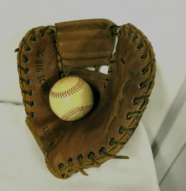 VINTAGE WILSON 2850 GIL HODGES BIG SCOOP FIRST BASEMAN'S BASEBALL GLOVE