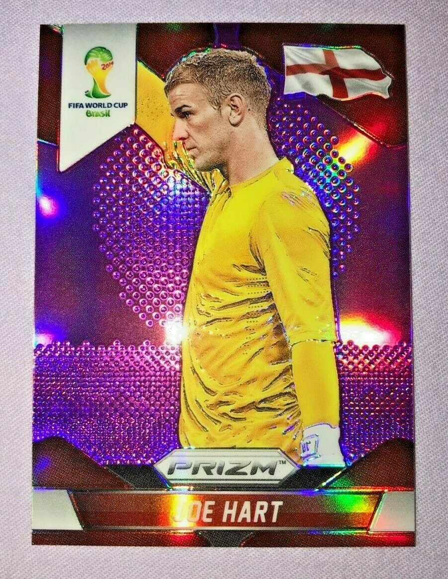 2014 PANINI PRIZM WORLD CUP JOE HART PURPLE REFRACTOR #4/99