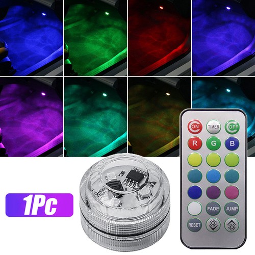 LED Car Interior Light RGB Atmosphere Ambient Lamp Accessories Remote Control - Picture 6 of 12