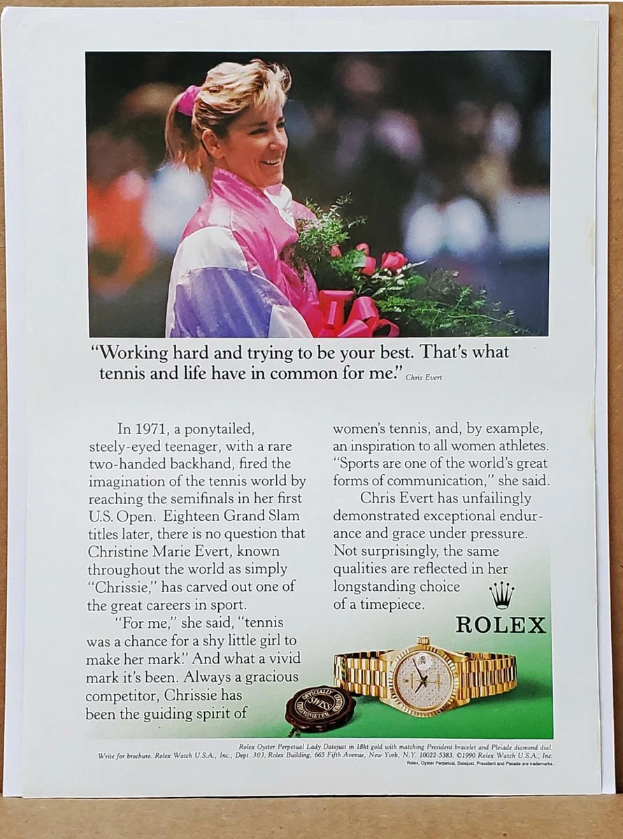 chris evert rolex