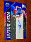 JALEN BRUNSON 2018 Rookie Optic Fast Break Rare DISCO AUTOGRAPH. KNICKS MVP